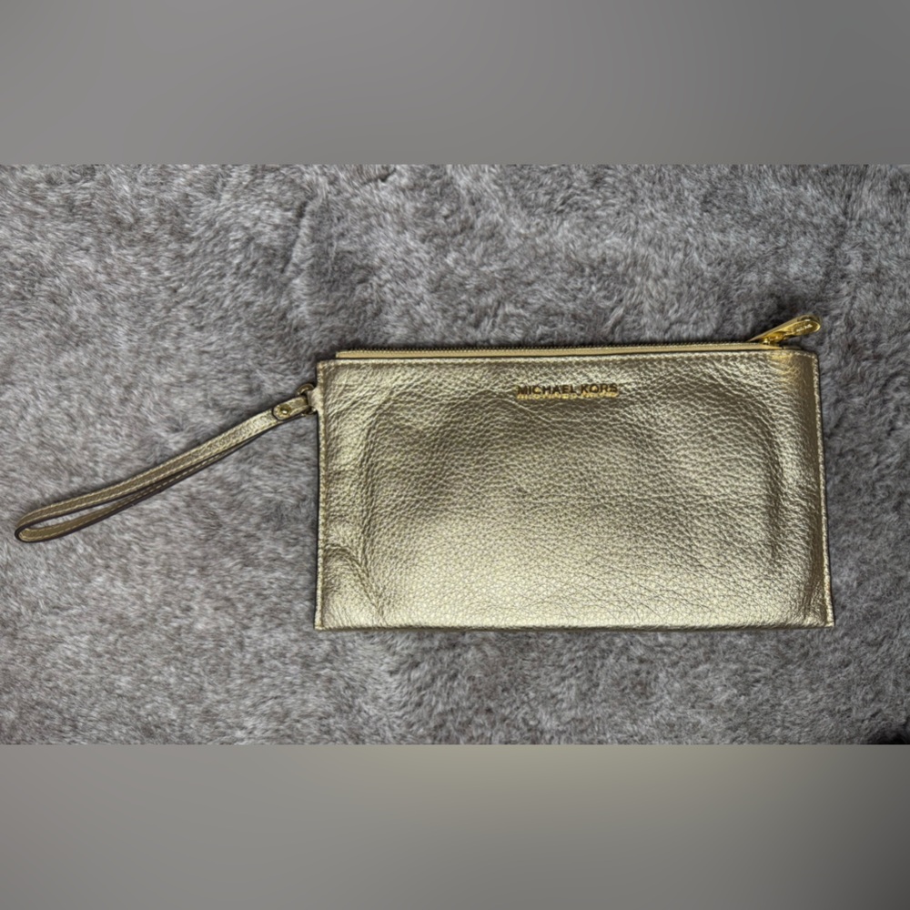 Michael Kors Metallic Gold Wristlet/Clutch